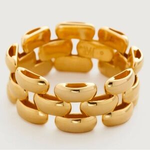 Monica Vinader Heirloom Gold Chain Ring